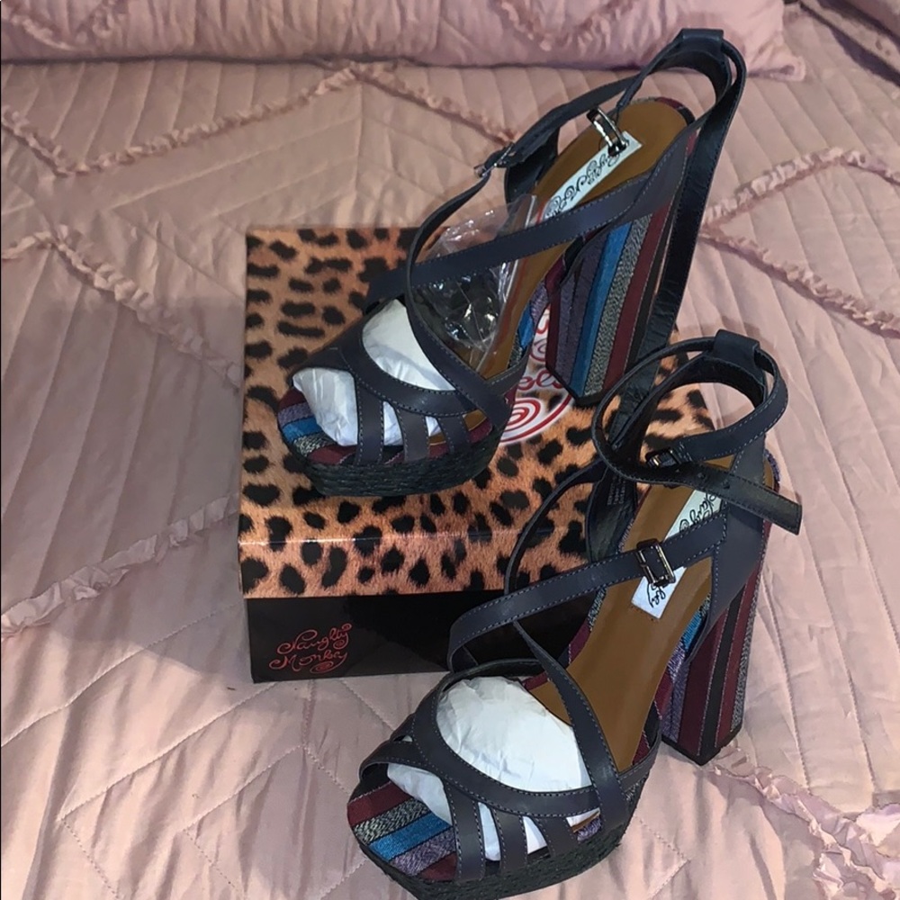 Think Multi Colored High Heels - image 1